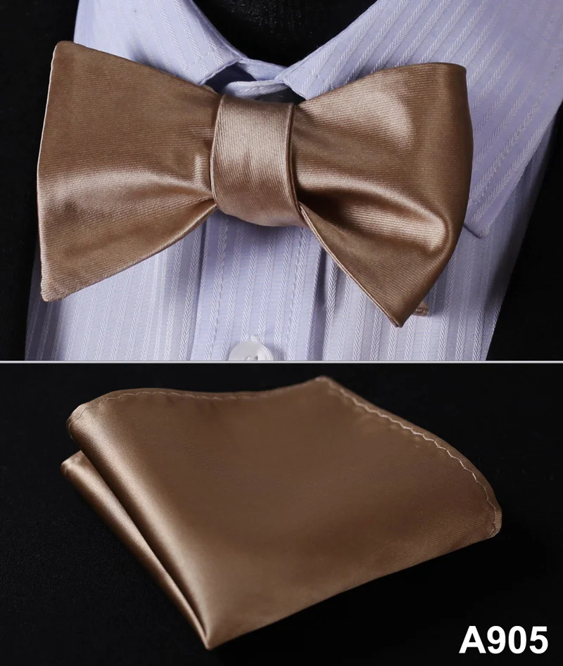 A907 100/%Silk Jacquard Woven Men bow tie Wedding Butterfly Self Bow Tie Pocket Square Handkerchief BowTie Set