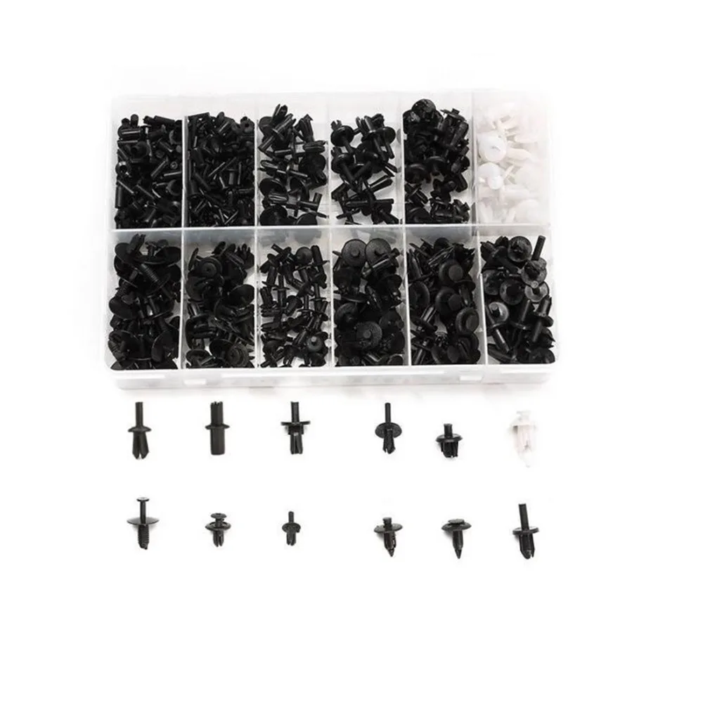 

Dongzhen 350pcs Car Push Pin Rivet Trim Clip Panel Body Interior Moulding Assortment Kit