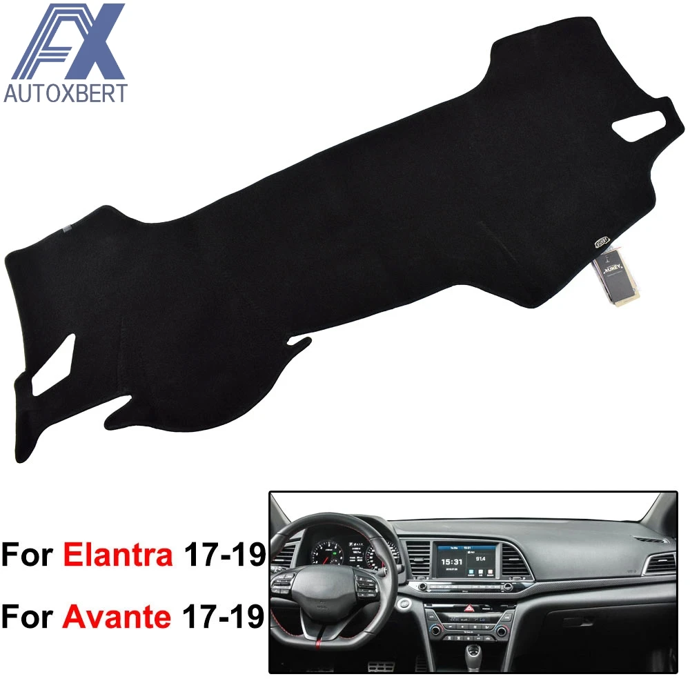 AX Xukey LHD крышка приборной панели для Hyundai Elantra Avante AD 2016 2017 2018 Dashmat Dash коврик