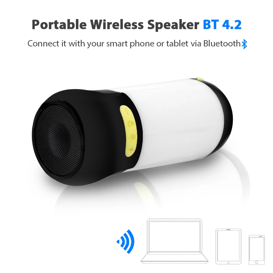 smart gear wireless rechargeable lantern speaker