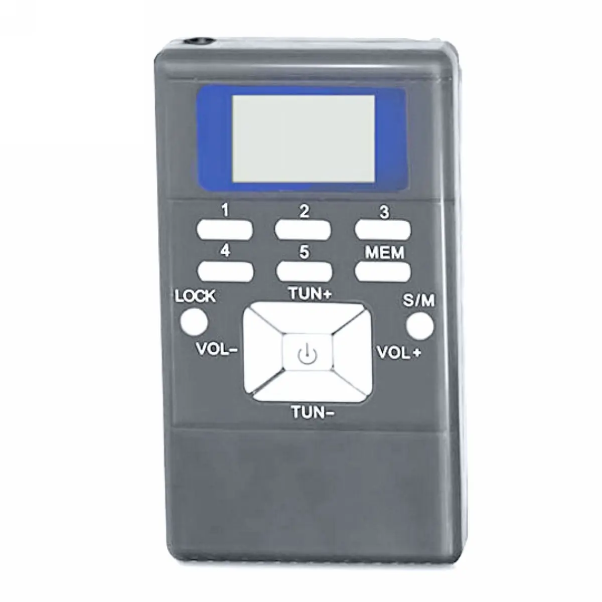 Mayitr 1Pc Portable FM radio Receiver 60-108MHz Handheld Digital FM Receiver Battery Powered With 3.5mm Earphone for Radio