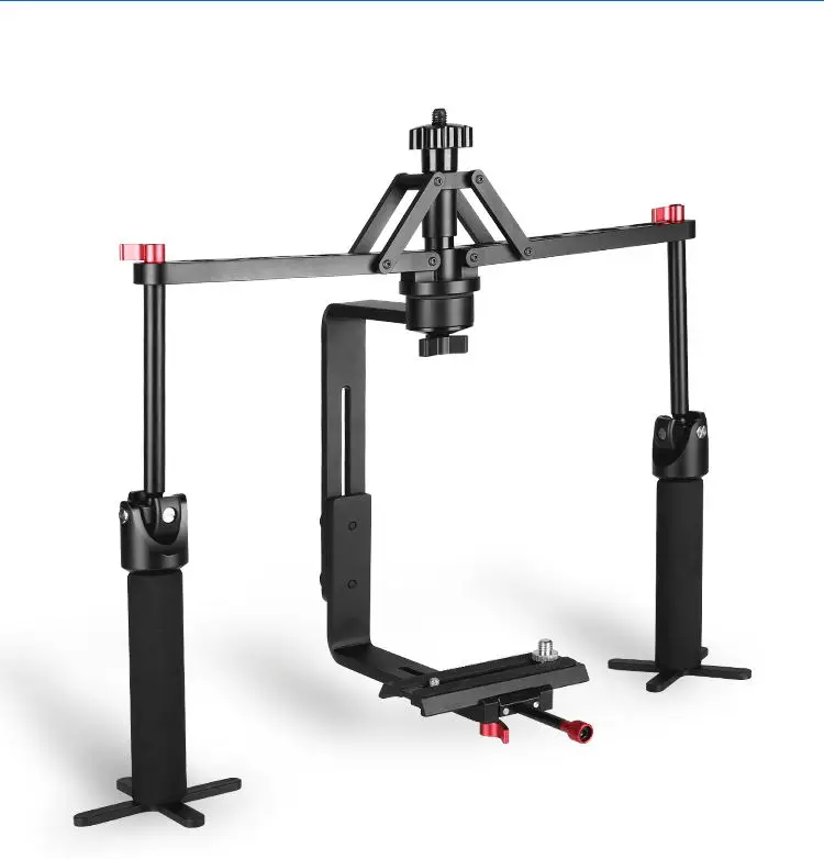 

6kg laod allum alloy adjustable double handheld gimbal video camera stabilizer for sony for cannon for DSLR camera dv camcorder
