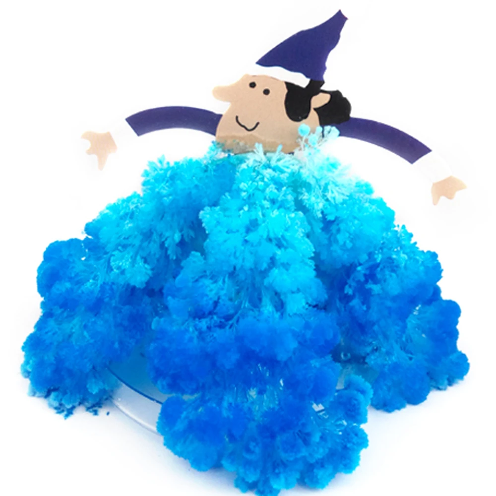 

2019 10PCS Visual Magically Crystal Elf Trees DIY Magic Growing Paper Santa Claus Tree Japanese Christmas Gifts Wizard Kids Toys
