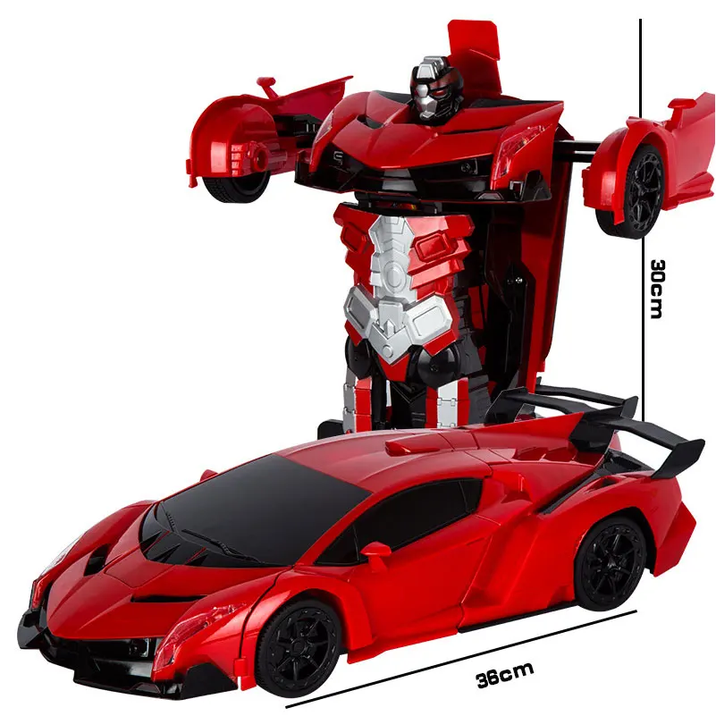 RC Car Transformation Robots Sports Vehicle Model Robots Toys Cool Deformation Car Kids Toys Gifts For Boys dropshipping