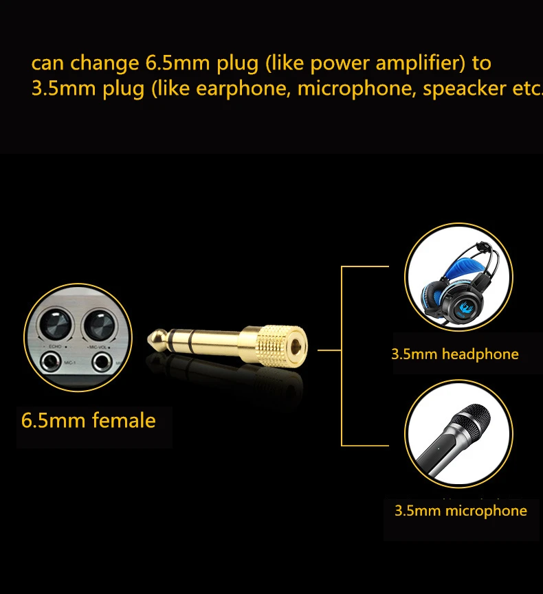3.5mm to 6.5mm adapter (2)