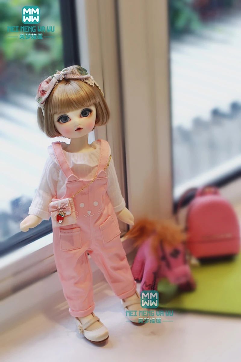 BJD Кукла Одежда Подходит 27 см-30 см 1/6 BJD YOSD кукла Мода листьев лотоса рубашка+ ремень брюки