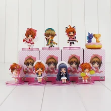 8 шт./лот, фигурка сакуры, игрушка, модель сакуры керо ли Syaoran Tomoyo Daidouji Q Version, кукла для девочек