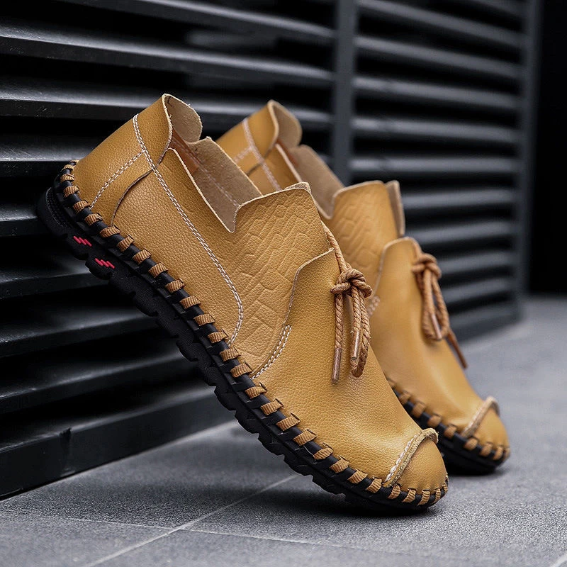

Brand Men Genuine Leather Shoes Luxury Brand Men Shoes Casual Male Leather Shoes Fashion Men Leather Loafers Moccasins