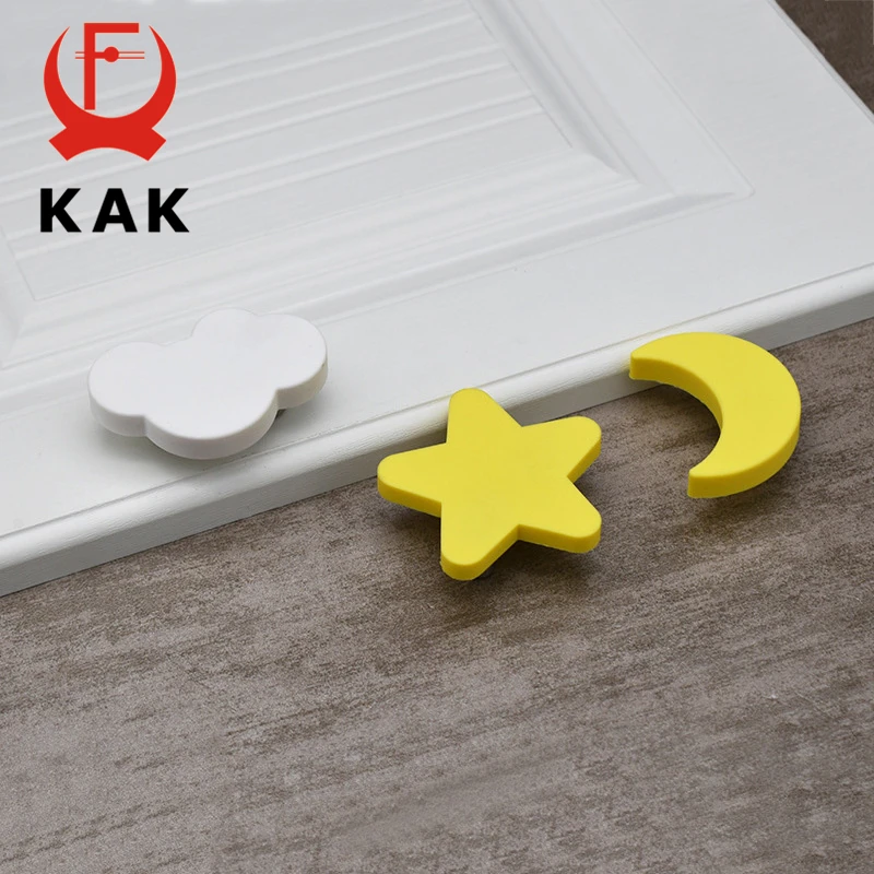 Ручки и ручки для детской комнаты KAK 5 шт. мебели с героями мультфильмов Moon Star