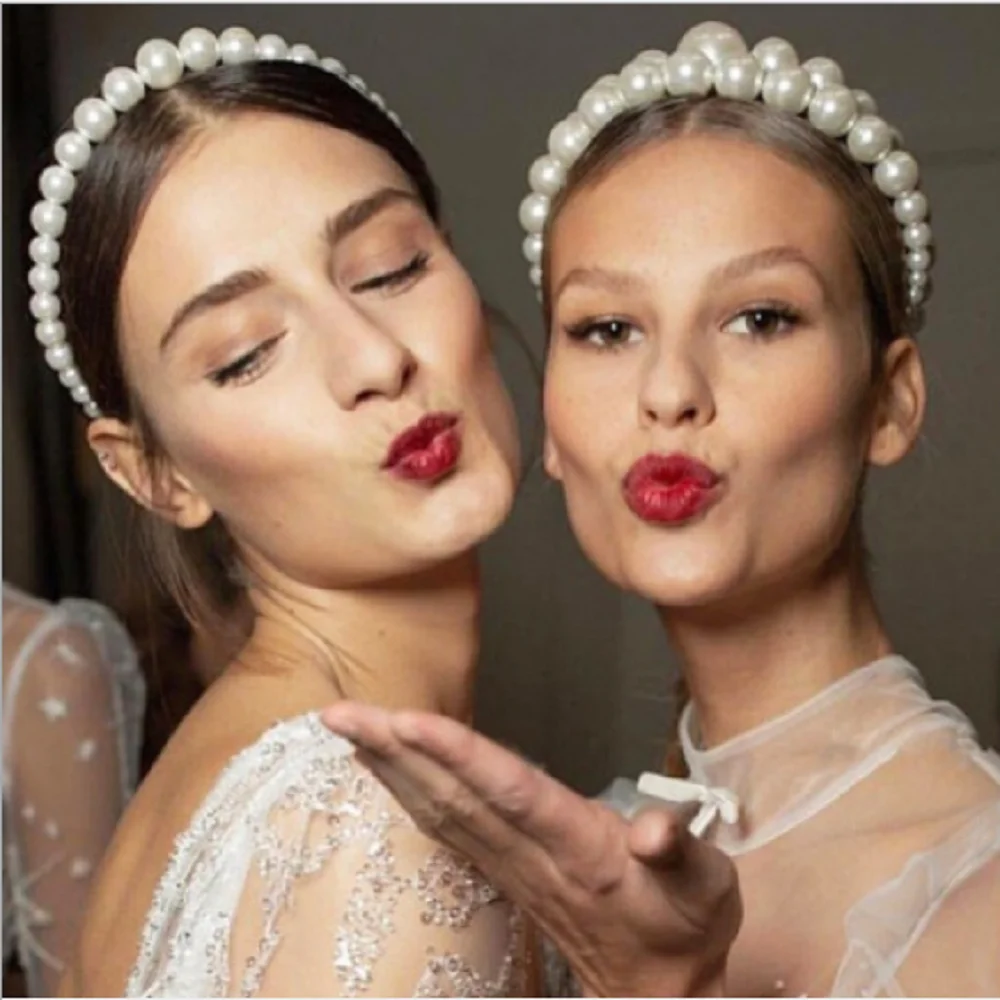 

Korean Fashion New Pearls Headbands Women Hairbands Girls Hair Clip Hair Accessories Headwear