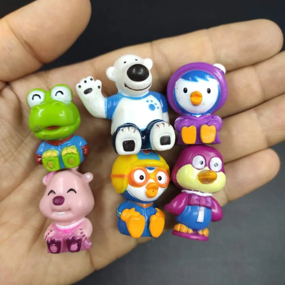 Разница 5 шт./компл. корейский Pororo Пингвин модель игрушки