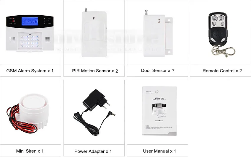 Diysecur беспроводной GSM домашние системы безопасности Дальний управления датчик движения комплект
