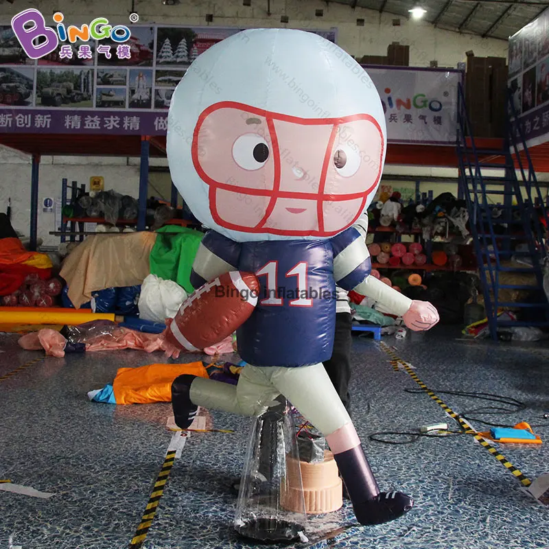 

Custom made 2m height inflatable rugby player / big inflatable American football player for display toys