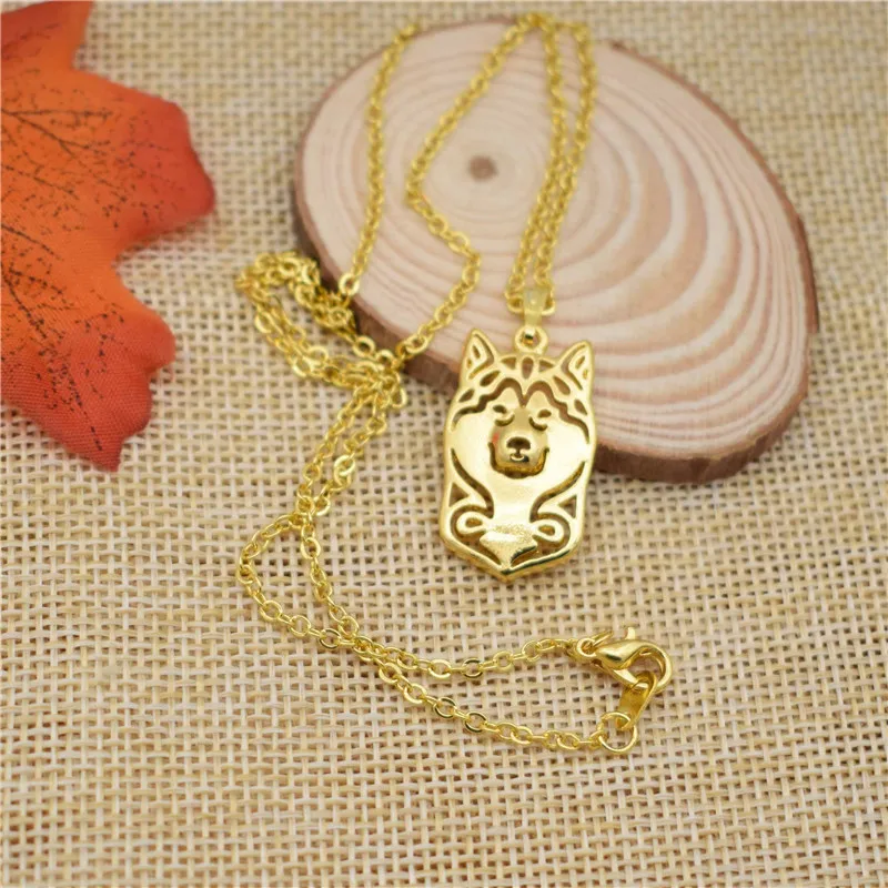 LPHZQH fashion cute Dainty Husky necklace Women Siberian