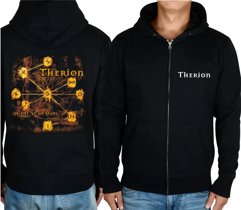 15 дизайнов Швеции Therion рок худи, зимняя куртка для мужчин смерти тяжелый металл молния толстовка флис готический Классический богиня - Цвет: 6