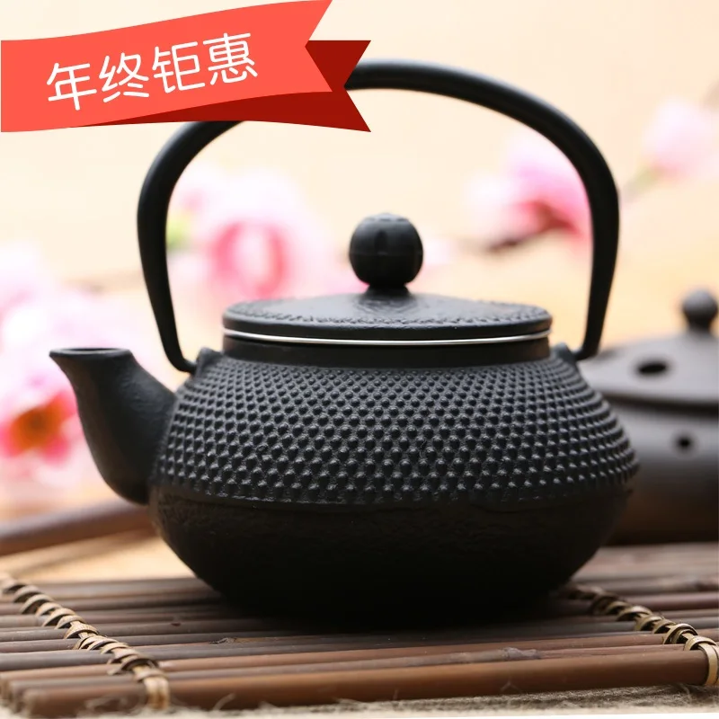 

green tea pot bottle small japanese teapotSouth small iron pot Japan's uncoated cast iron teapot hand-boiled water cast iron te