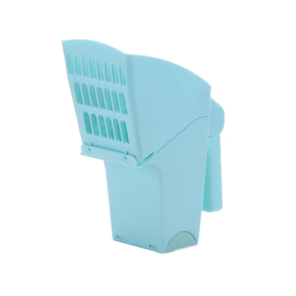 ПЭТ совок для кошачьего наполнителя er автономный мусорный бак пластиковые кошки совок для кошачьего наполнителя инструмент для чистки домашних животных MYDING - Цвет: Blue