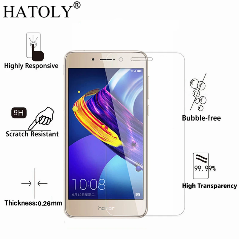 

2PCS Tempered Glass Huawei P Smart Ultra-thin Screen Protector for Huawei P Smart Film for Huawei Enjoy 7s Glass 5.65" HATOLY