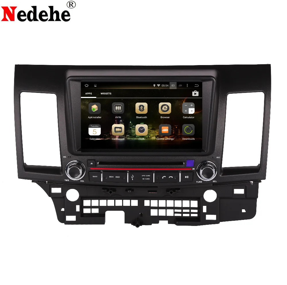Sale Nedehe 8" Octa Core 4G+32G Android 8.0 Car dvd gps navigation for Mitsubishi lancer 2008-2015 car radio stereo multimedia player 0