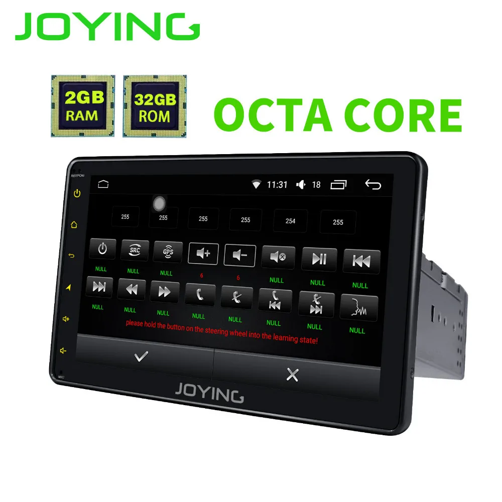 

JOYING 4GB Ram 64GB ROM Octa 8 core Car Radio 1din Android 8.1 auto Audio Stereo Head Unit Tape Recorder Multimedia player GPS