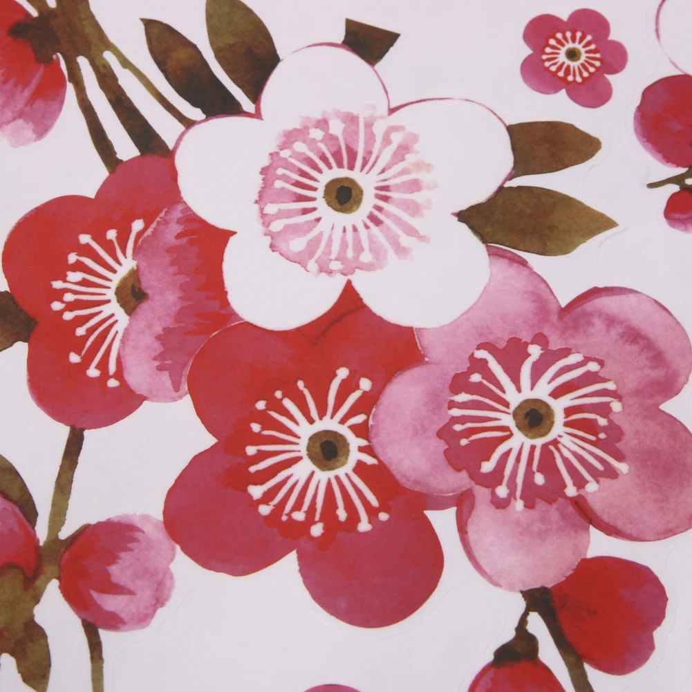 Peach Blossom Wall Stickers Decal Living room DIY Flower Removable PVC Art wallpaper Beautiful