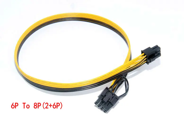 Buy 100pcs 6P in To 8Pin Video Card Power Extend Cable