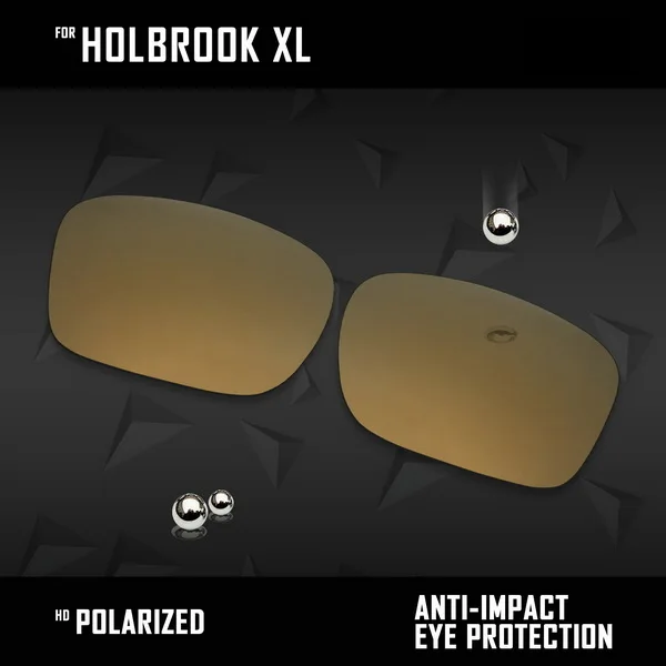 OOWLIT Lenses Replacements For Oakley Holbrook XL OO9417 Sunglasses Polarized- Multi Colors - Цвет линз: Bronze Gold