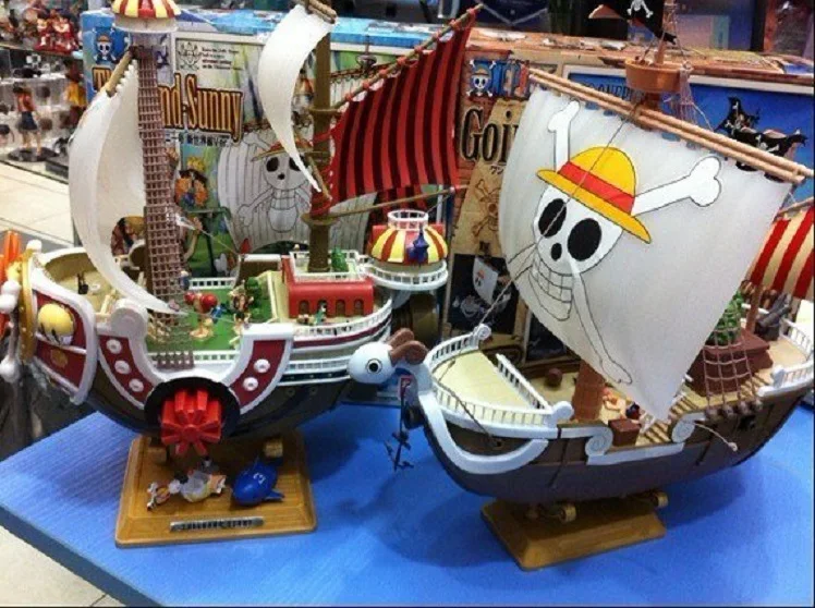 

Free Shipping 28cm Merry Thousand Sunny Pirate One Piece Action Figures Anime PVC brinquedos Collection Figures toys Anime Dolls