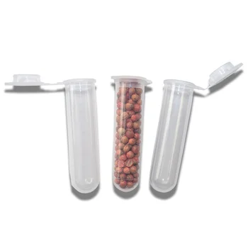 

5pcs! Empty transparent plastic seed sealed bottle 2ml 7ml 10ml fruit vegetable seed specimen display bottle with scale garden