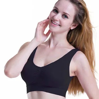 

9 Colors Push Up Bra Top Seamless New Stretch Vest Women No Rims Padded Bra S-3XL