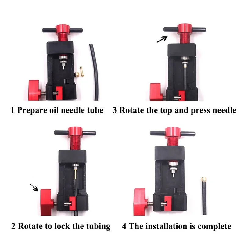 Инструменты для ремонта велосипеда масла иглы нажмите инструмент ввода соединитель шлейфа смазки оливковое Глава велосипед смазки иглы вставка помощи инструмента