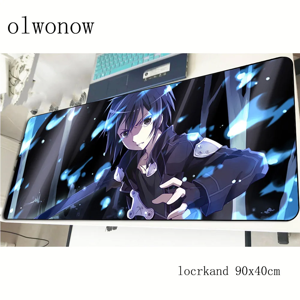 Коврик для мыши Sword Art Online игровой компьютерный коврик 900x400x3 мм на день рождения