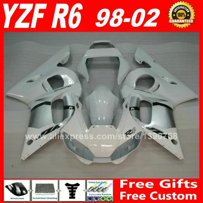 OEM сменный комплект обтекателей для 1998 2002 YAMAHA YZF R6 пластиковые детали yzfr6 1999 2000 98 99