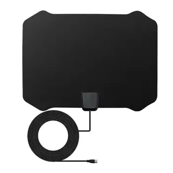 

Flat Digital Indoor HDTV HD TV Antenna Fox w/Amplifier 50 Miles Range VHF