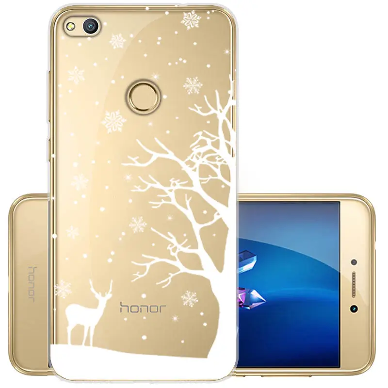 Painted Soft TPU Cover for Huawei P8 P9 Lite 2017 Clear Silicone Case Y5 Y6 2017 P Smart Honor 10 9 8X 9 lite Protective Fundas  (6)