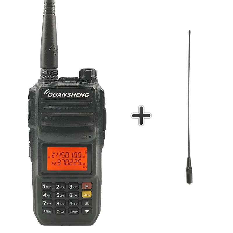 QuanSheng TG-UV2 Plus 10 Вт дальняя рация 10 км 4000 мАч Vhf Uhf двухдиапазонный длинный режим ожидания двухстороннее радио Amador трансивер - Цвет: Add a 38cm antenna