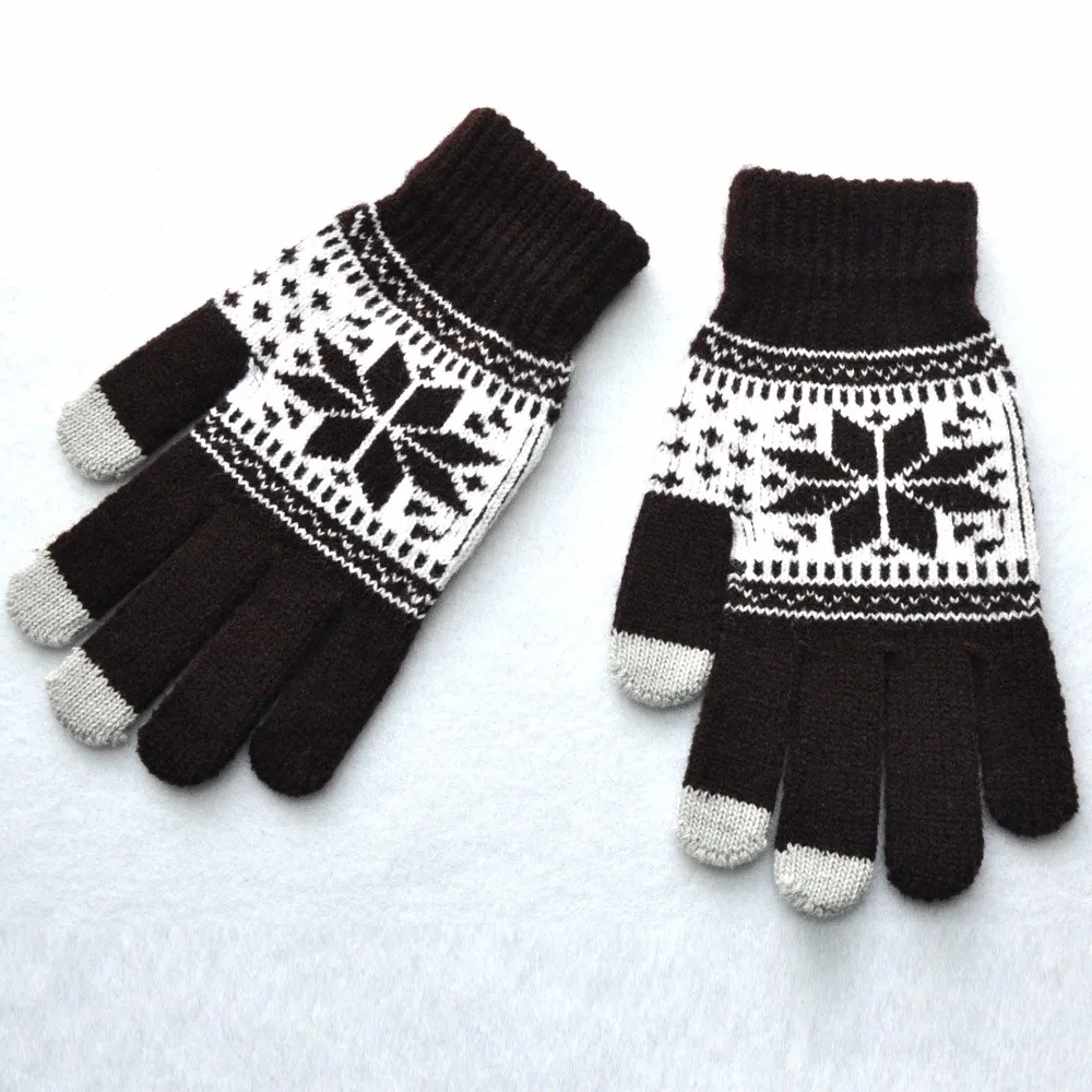 

Fashion Men Women Winter Texting Cap Active Smart Phone Knit Soft Screen Gloves Wool Warm Female Thicken Winter Imitation new