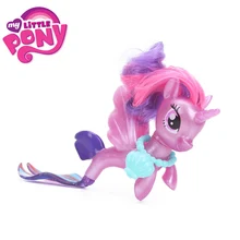 New Movie My Little Pony Fluttershy Rainbow Dash Pinkie Pie Seapony PVC Action Figures Shiny Pony Colletion Model Dolls Gift Toy