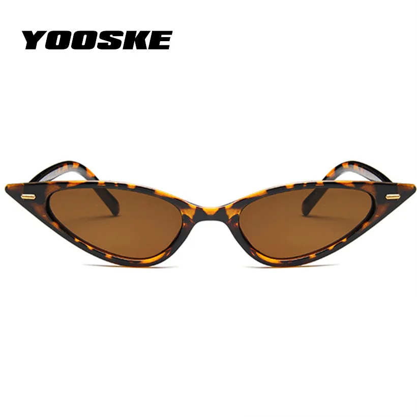YOOSKE кошачий глаз солнцезащитные очки для женщин брендовые винтажные роскошные черные треугольные солнцезащитные очки ретро очки женские