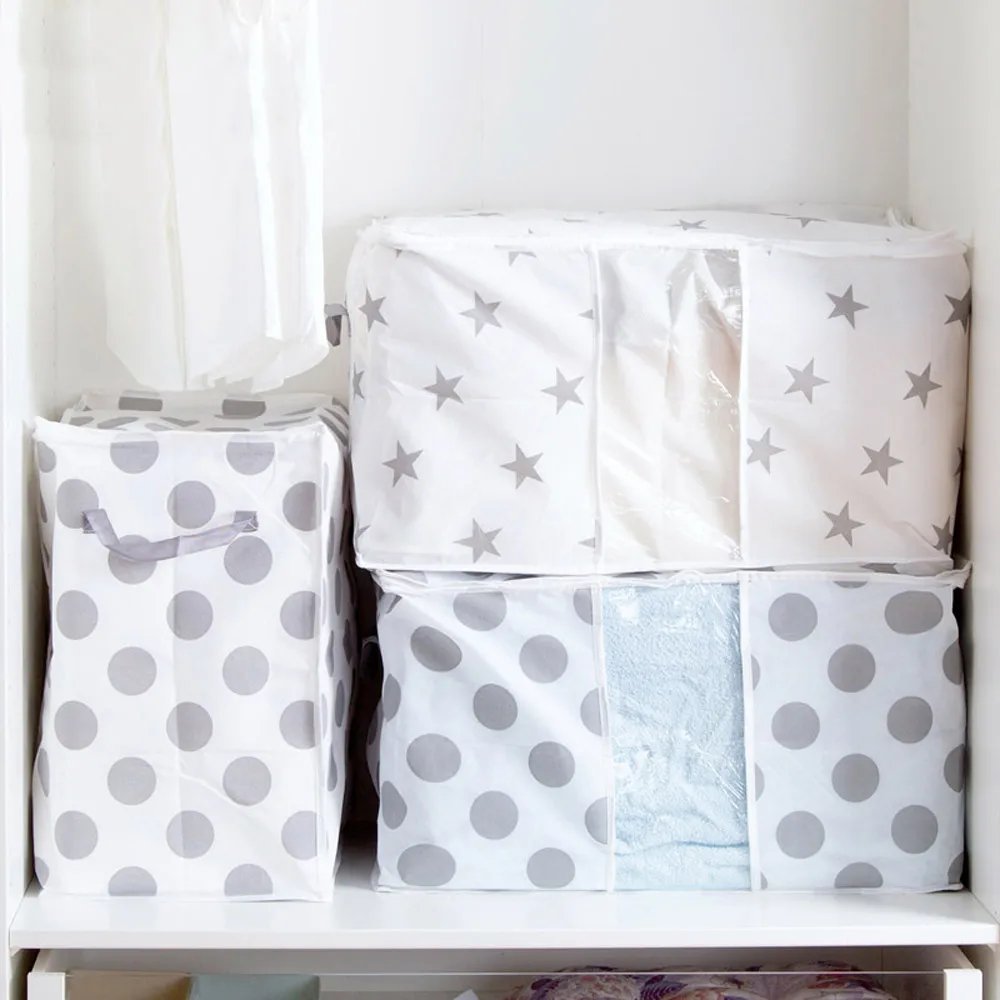 Складная сумка для хранения одежды одеяло сумка для хранения шкаф Органайзер для свитера коробка, мешочек для дома одеяло для хранения одежды D6