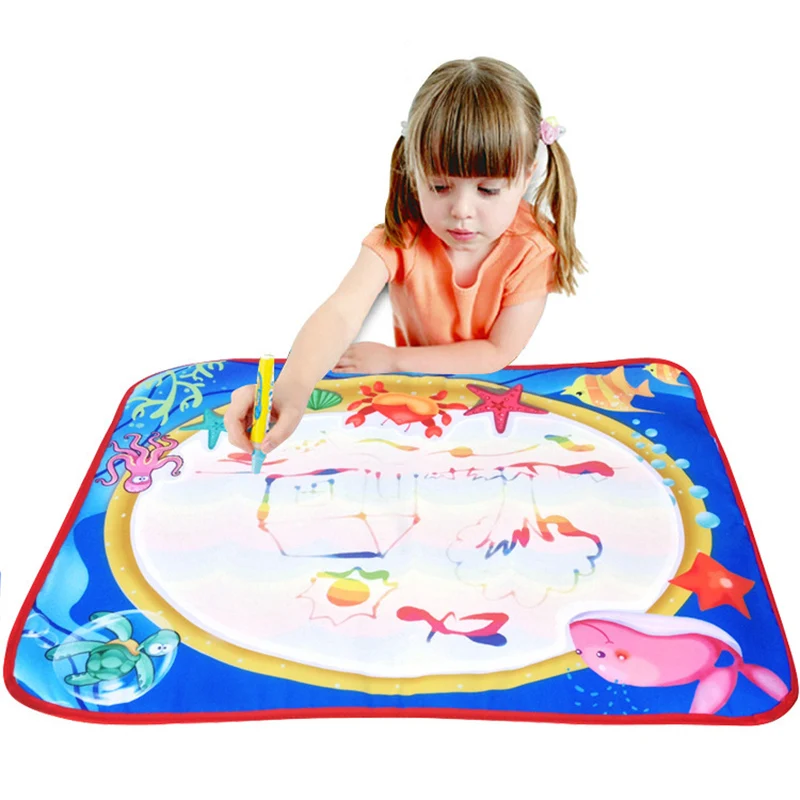 

High Quality 60*47cm Magic Doodle Painting Mat Drawing Pen Water Drawing Play Mat/water Draw rug/coloring Mat For Kid Toys