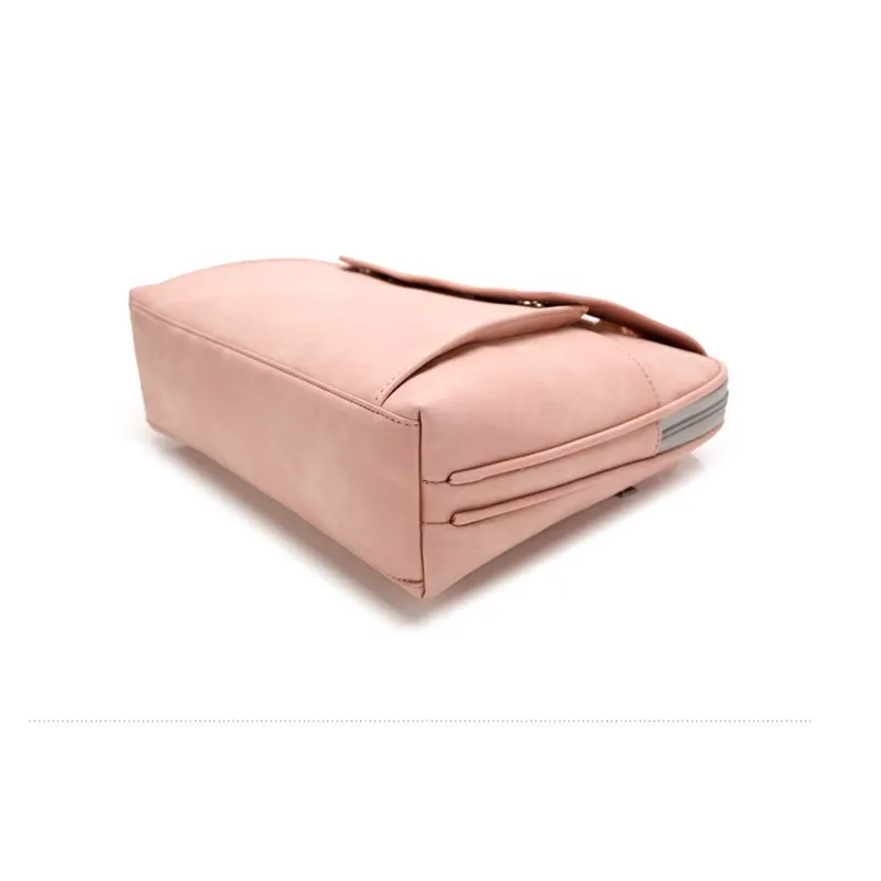 Laptop Bag for Women Waterproof Lightweight Leather Laptop Tote