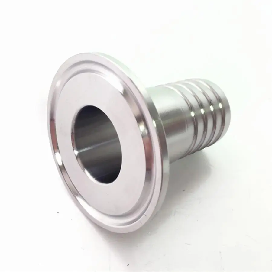 

102mm Hose Barb x 4" Tri Clamp SUS 316L Stainless Steel Sanitary Tri-Clover Hosetail Coupler Fitting Home Brew