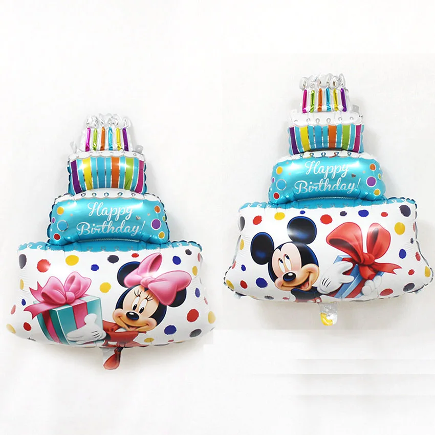 

Free Shipping New 1pcs Mini Minnie Mickey. Cake Aluminum Balloon Children Toys Party Birthday Decorative Balloon Wholesale