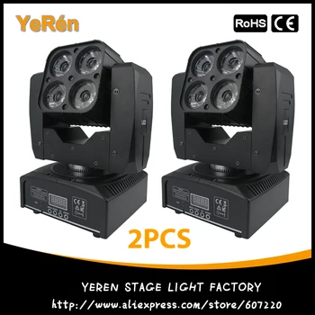 

(2PCS) 4*15W Led Matrix Beam Moving Head Light RGBW DMX Stage Lighting Effect DJ Light