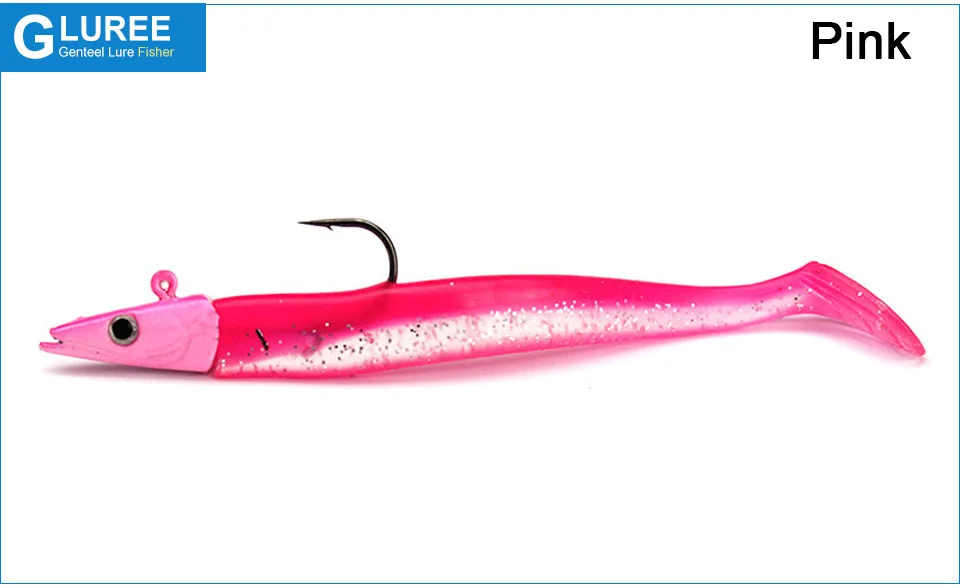 GLUREE-4Pcs-11cm-16g-Fishing-Lures-Lead-Head-Soft-Bait-Single-Hook-Artificial-Bait-Wobbers-Sea-Fishing-Tackle-Accessories_06