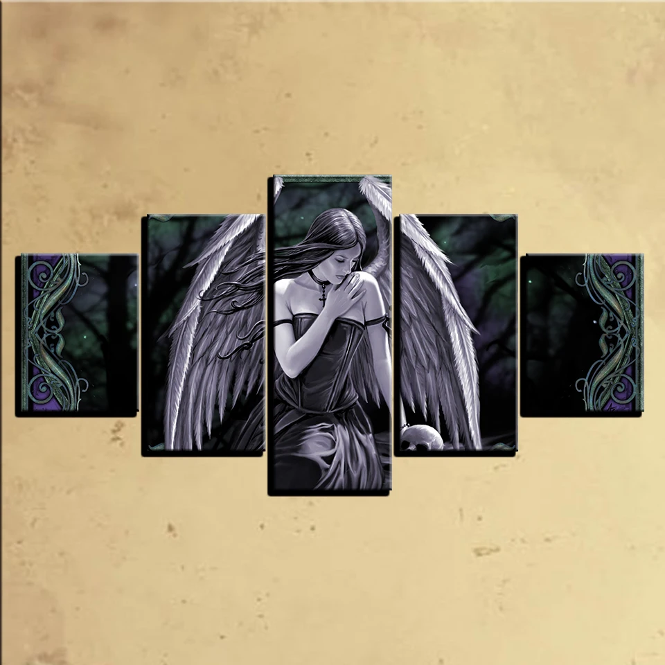 HD Печать Холст Wall Art Гостиная Home Decor Фотографии 5 штук игры Angelo Dell Inferno живопись