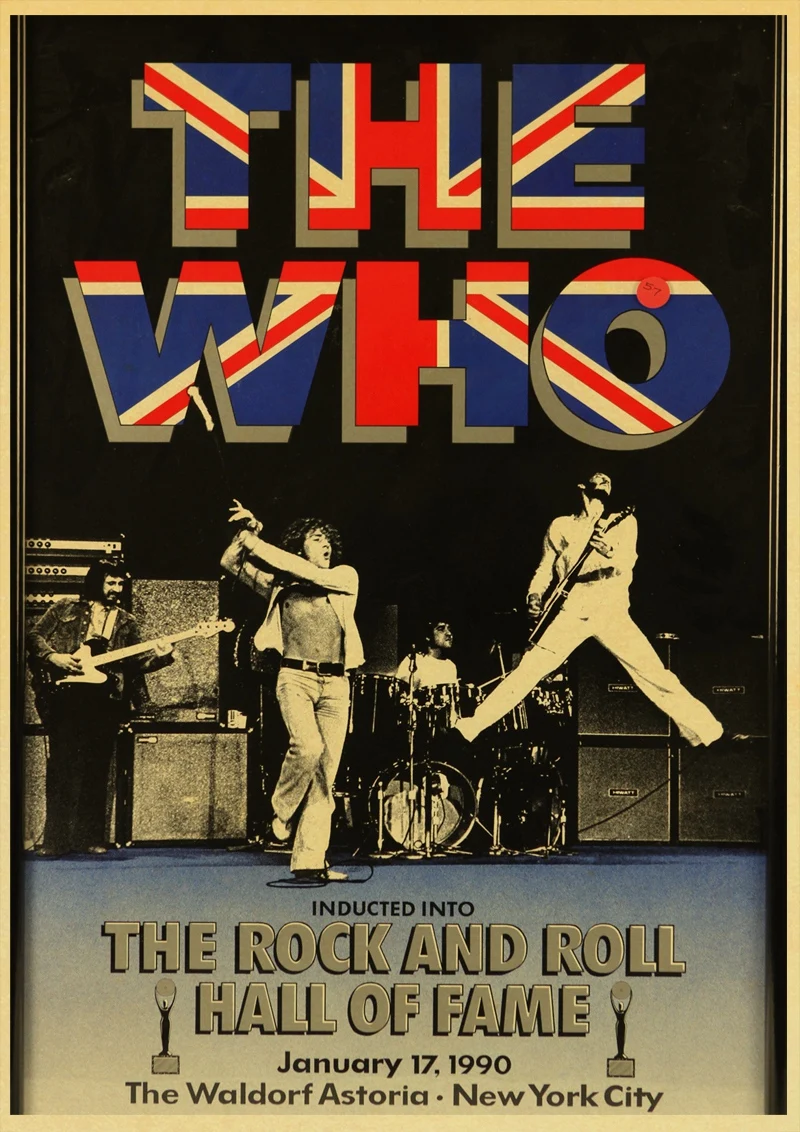 The who rock band музыкальные плакаты домашнее украшение Стены крафт-бумага плакат настенная живопись плакат - Цвет: D72