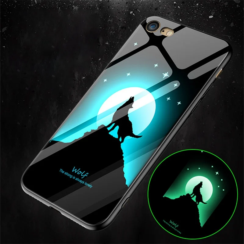 Luminous Phone Case For iPhone X 8 7 6S 6 Plus Full Coverage Mobile