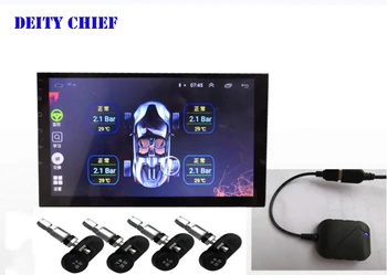 

USB Android TPMS tire pressure monitor/Android navigation tire pressure monitoring alarm system/wireless transmission TPMS